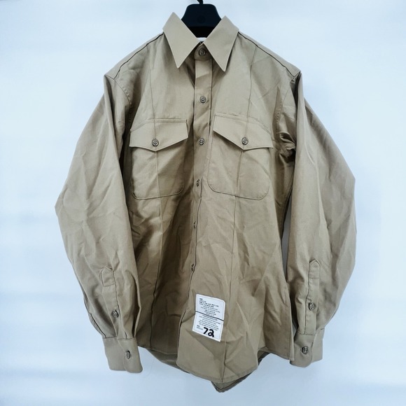 Other - U.S. military DSCP‎ Valor Collection Men's dress shirt 16x35 Khaki Made in USA